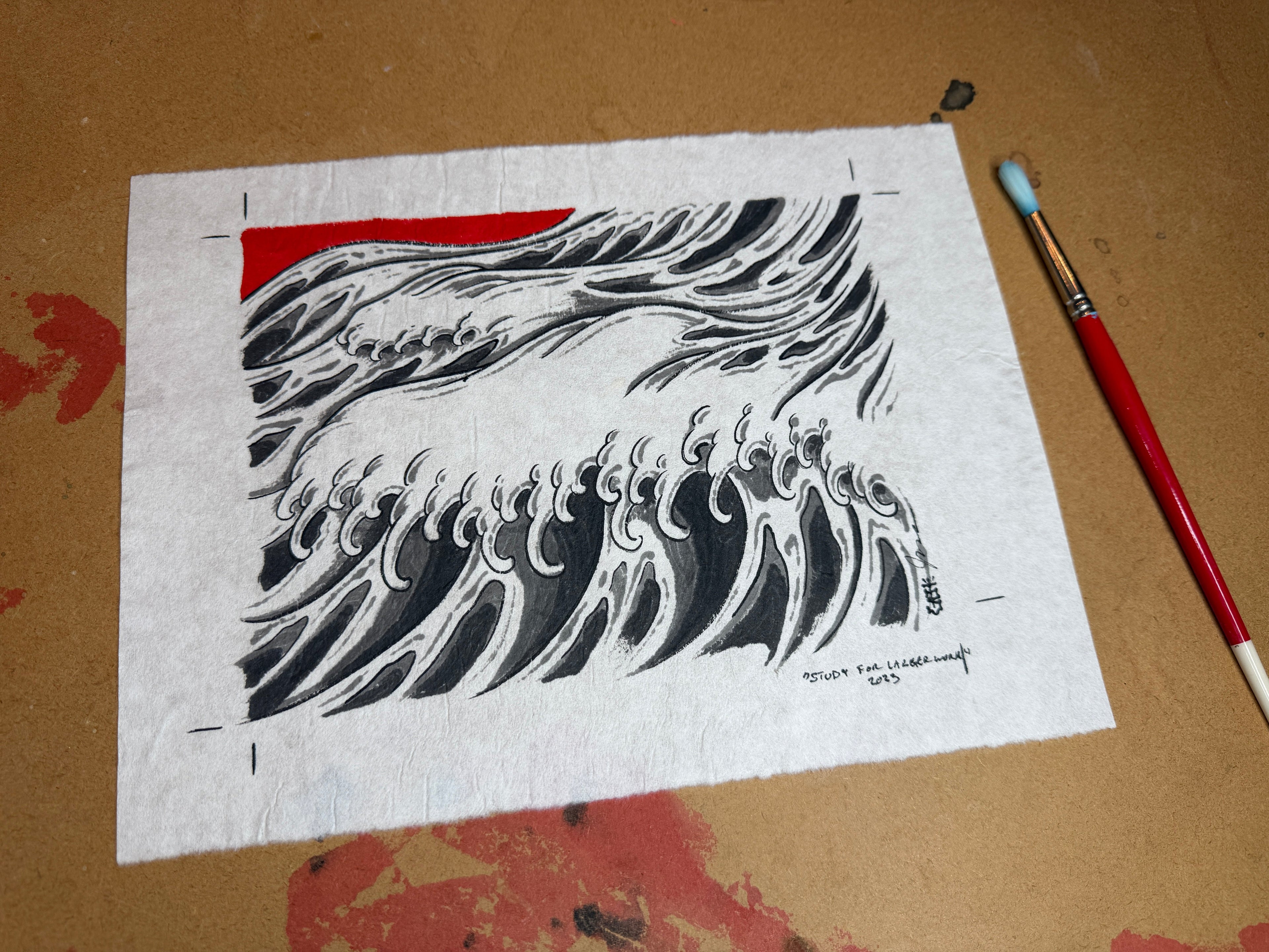 Red Field Study No.3, 2023