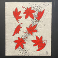 Japanese maple leaves -Original fine art painting by John Biswell